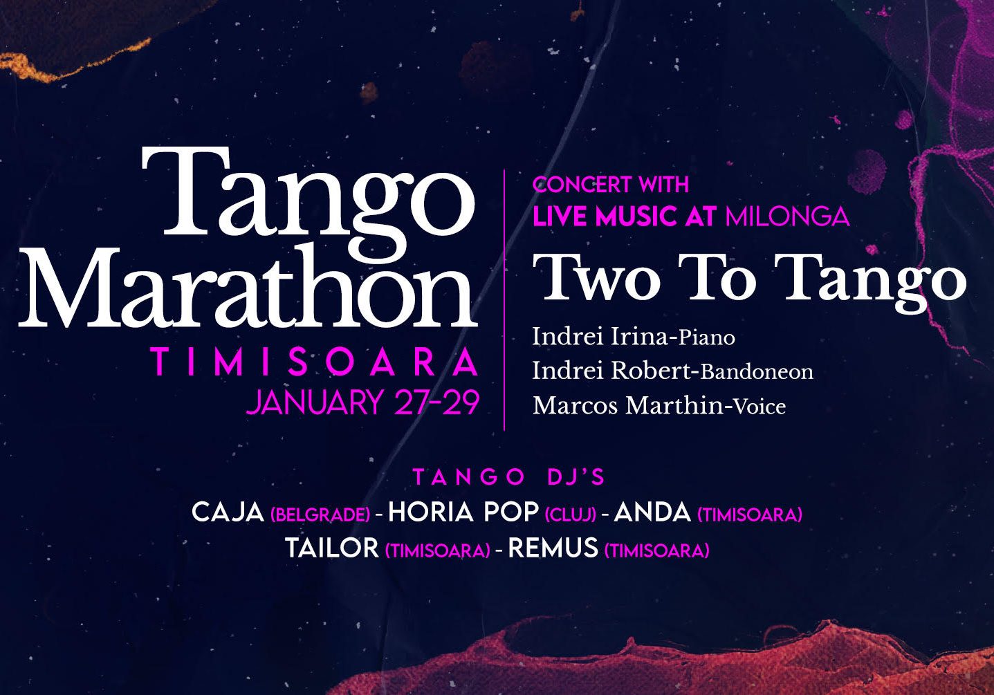 27-29 ian TM TAngo Marathon